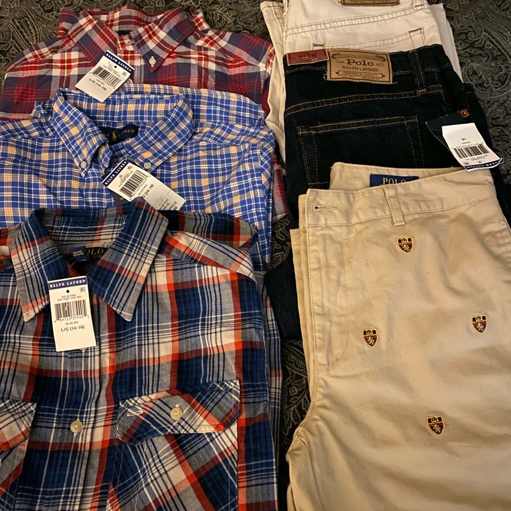 Boys polo tops and bottom